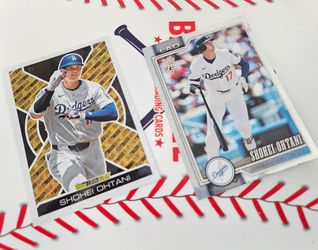 Shohei Ohtani Dodgers Topps Baseball Cards Lot of 2