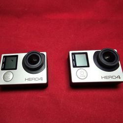 (2) GoPro Hero 4, (7) Batts, Charger, Accessories