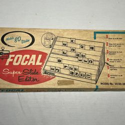 Vintage Kmart Focal Super Slide Editor Original Box Holds 80 slides # 20-00-28