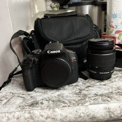 Canon EOS Rebel T7 DSLR Camera, Lense, Bag