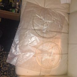 2  Glass Plates For Your Microwave 
