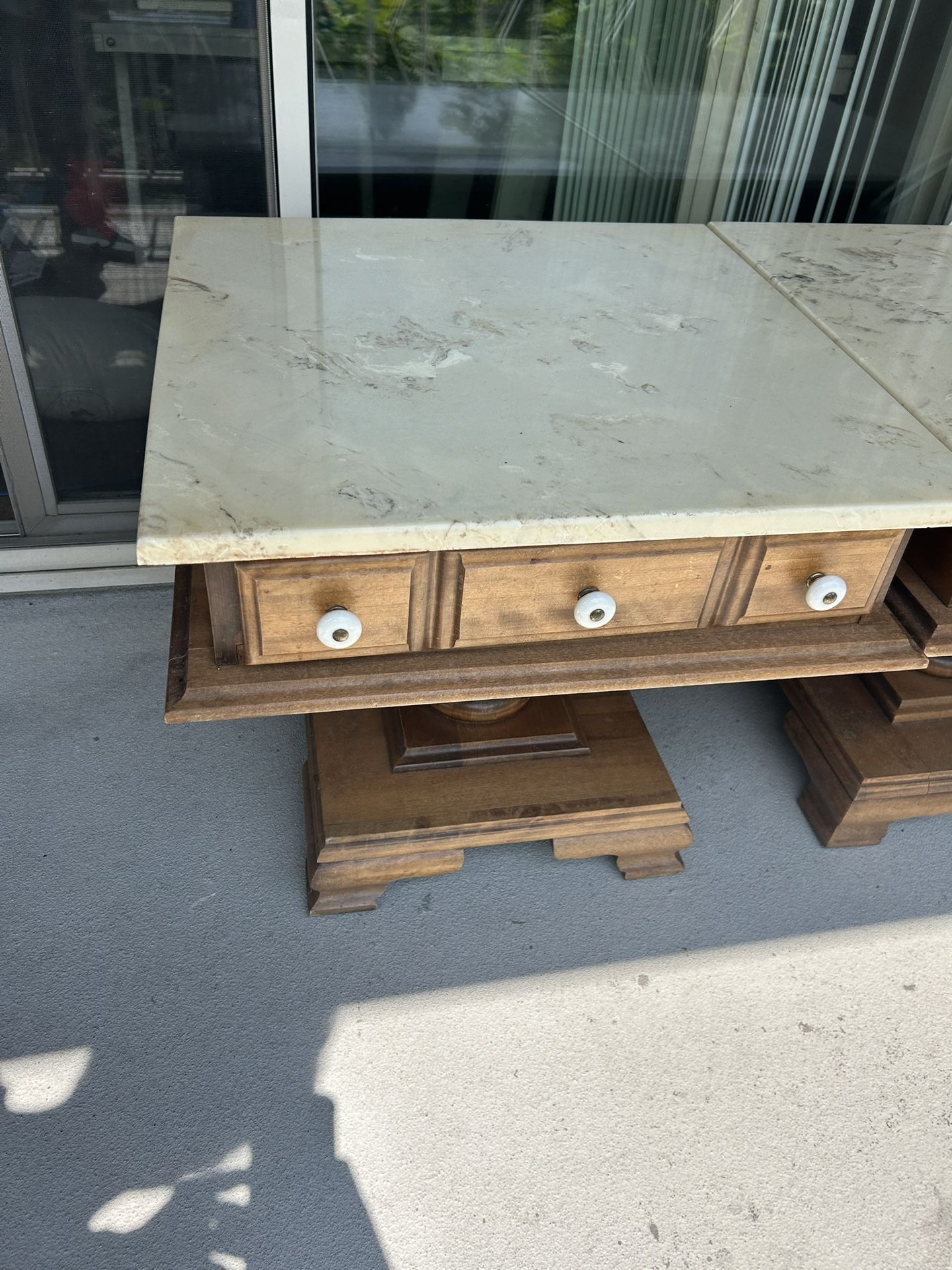 Marbled Nightstand tables