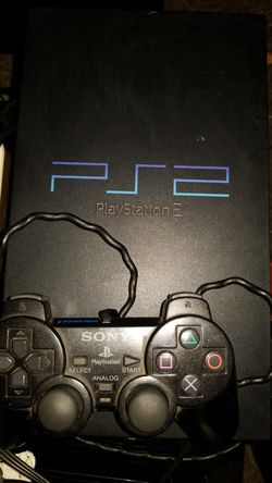 PS2 Sony, 2controllers,memories,5 games