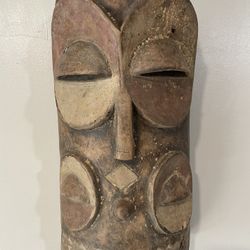 African Wood Mask Antiques Hand Carving 
