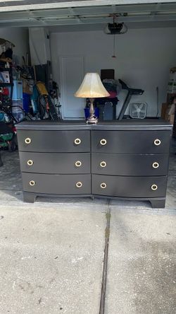 Dresser with Lamp