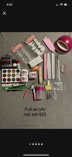 Acrylic Nail Set 