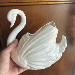 SWAN SONG FIGURINES Buy Both For $15.00 Plant Holders