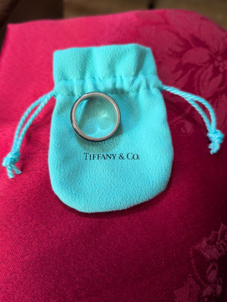 Tiffany & Co Sterling Atlas 12 Mens Ring
