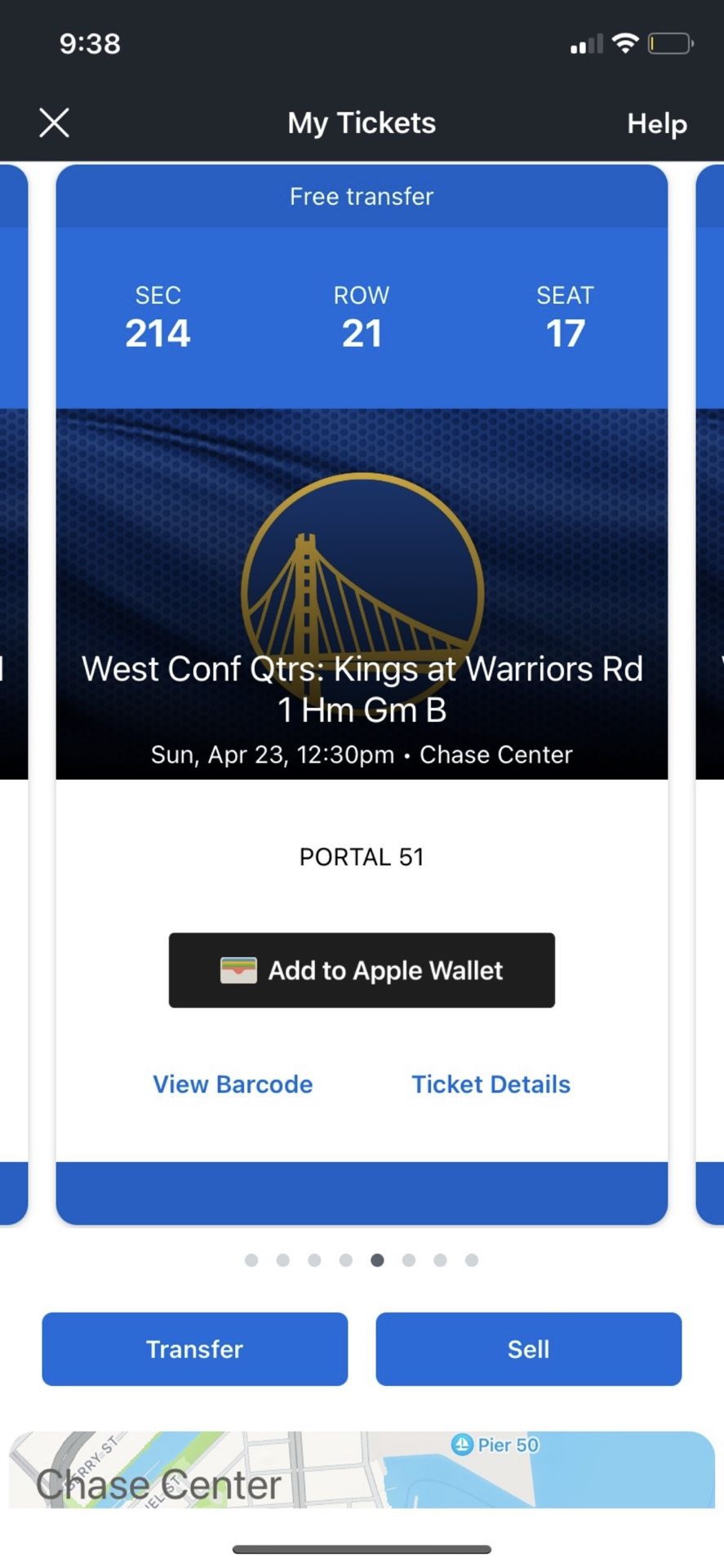 Warriors VS Kings Game 4 Ticket