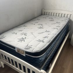Twin White Bed Frame