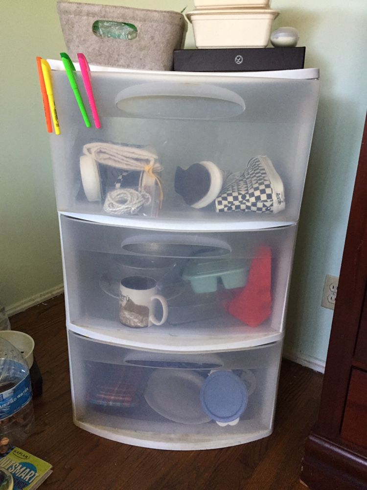 3 Drawer Plastic Storage Container