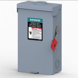 Siemens GNF221RLLA 30-Amp, 2-Pole, 240V General Duty Max Series Safety Switch, Non-Fusible, Outdoor 