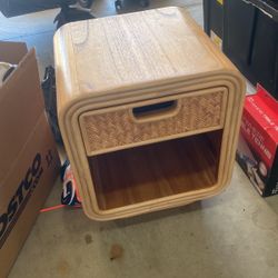 Urban Outfitters Low Night Stand  Wicker 