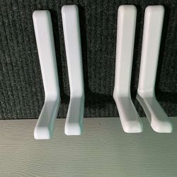 White Metal Shelf Brackets (9,1 x 5,8 inches )