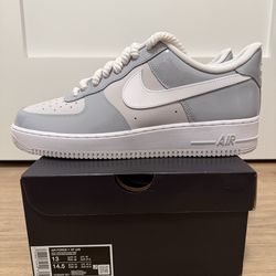 Nike Air Force 1 Low “Wolf Grey Vast Grey White” Men’s Size 13 HV9405-001
