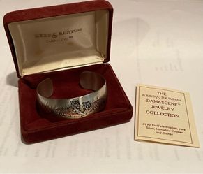 Vintage Reed & Barton Damascene Tiger Bracelet Jewelry