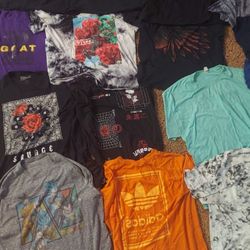 Assortment Of Name Brand Shirts 