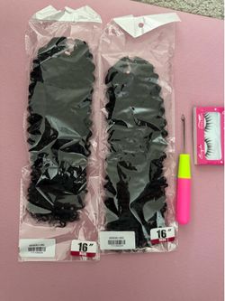 New Kinky Curly Feather Crochet Human Hair Miracle Knots 120g 16inch