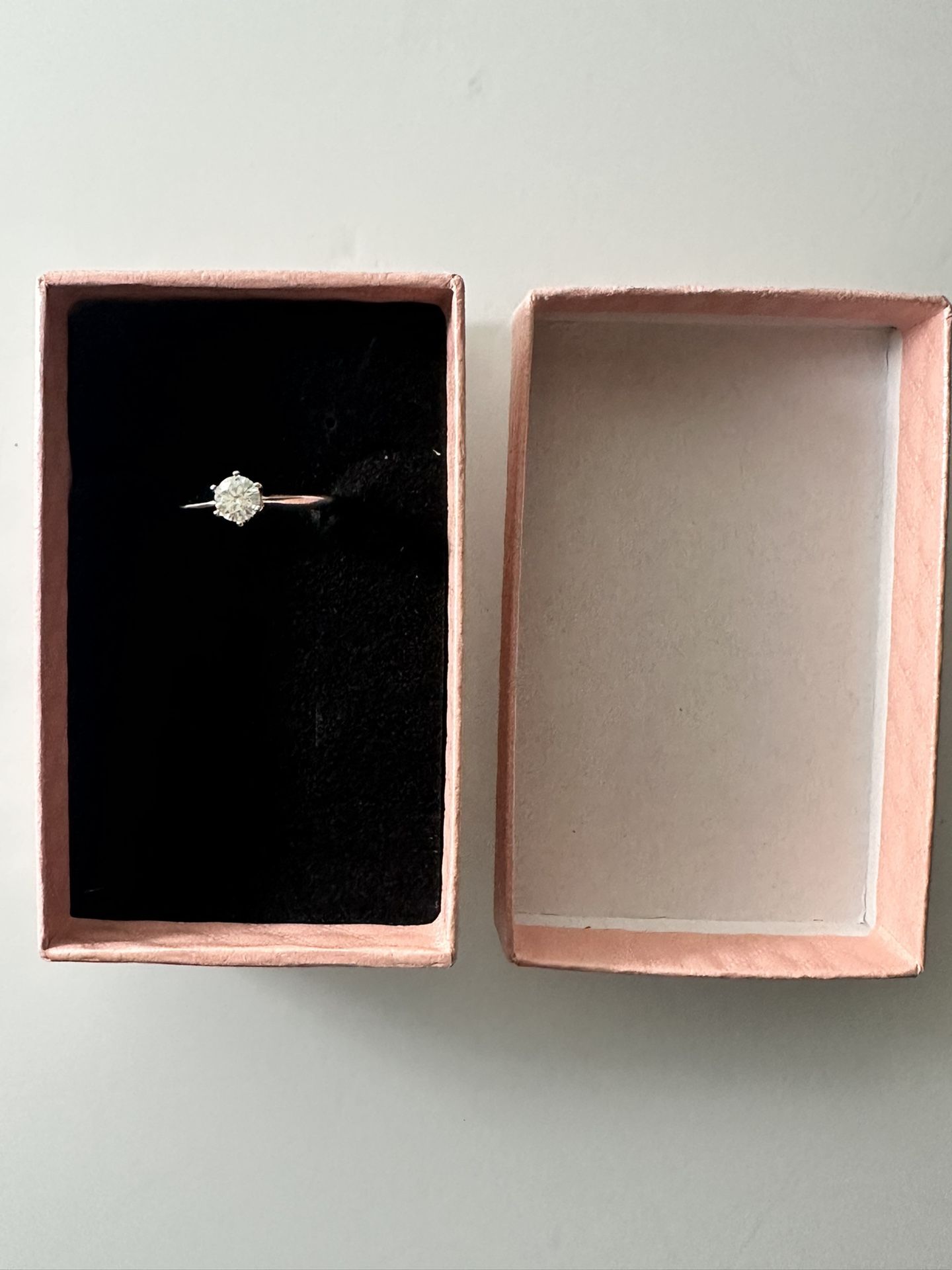 VVS1 Moissanite Stud Ring (New With Papers)