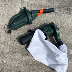 Electric leaf blower and bagger $25