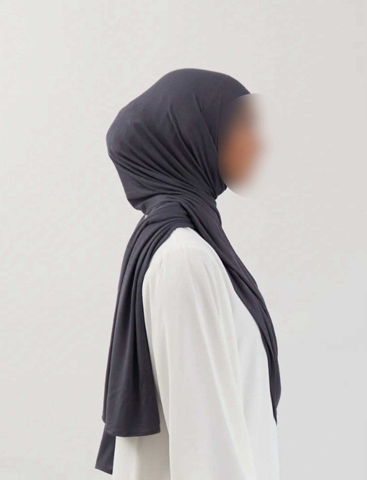 Gray Jersey Hijab 