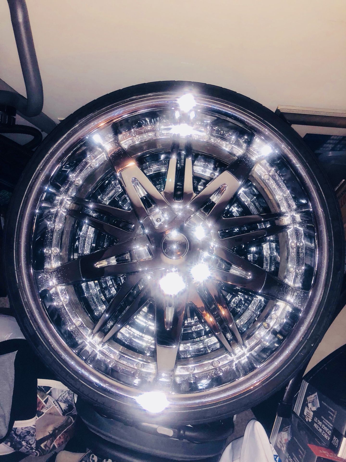 24 inch Hoyo chrome rims