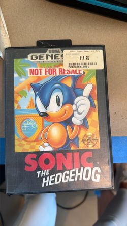 Sonic the Hedgehog Sega Genesis — Not for Resale