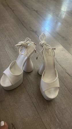 Azalea Wang White Platforms