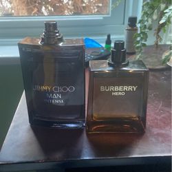 Jimmy choo Man intense and burberry hero parfum