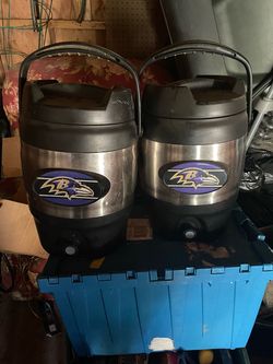 Baltimore Ravens Stainless Steel Beverage Coolers – Set of 2