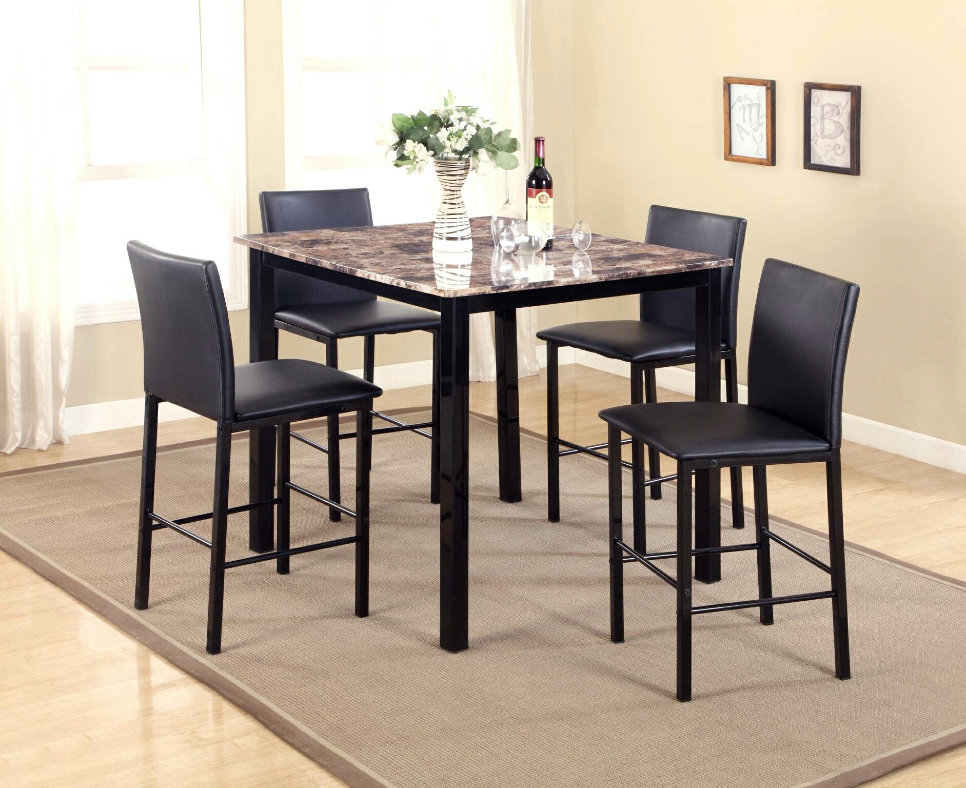 Counter height dining table when 4 chairs new why free shipping