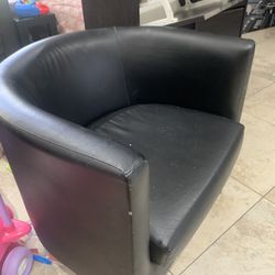 Small Leatherette Chair