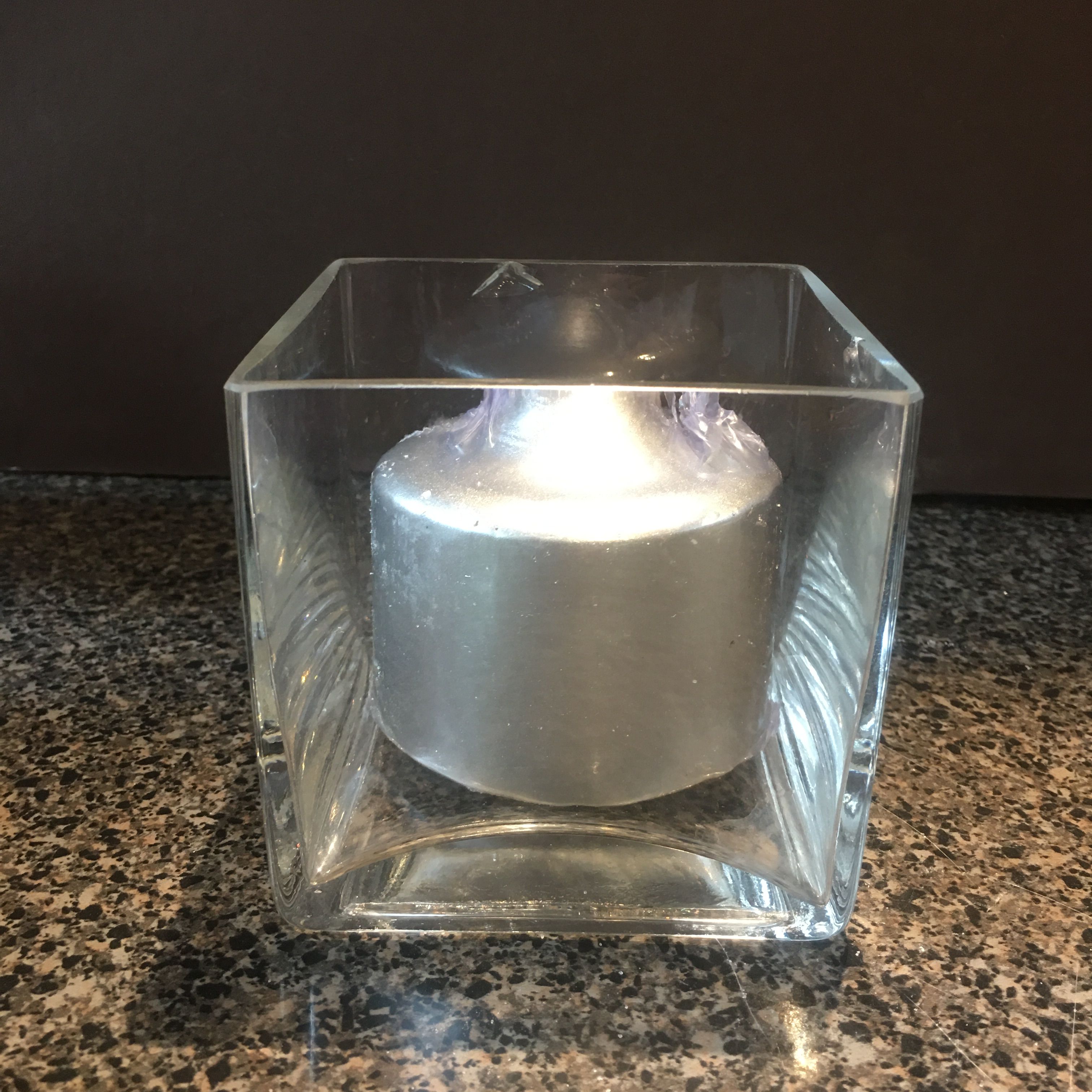 20 NEW 2.5" x 3" silver candles for wedding or party