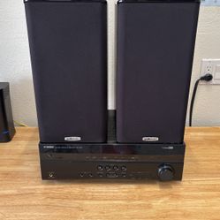 Yamaha RX-V367 5.1 HDMI Channel AV Receiver w/ 2 Polk Audio TSi200 speakers