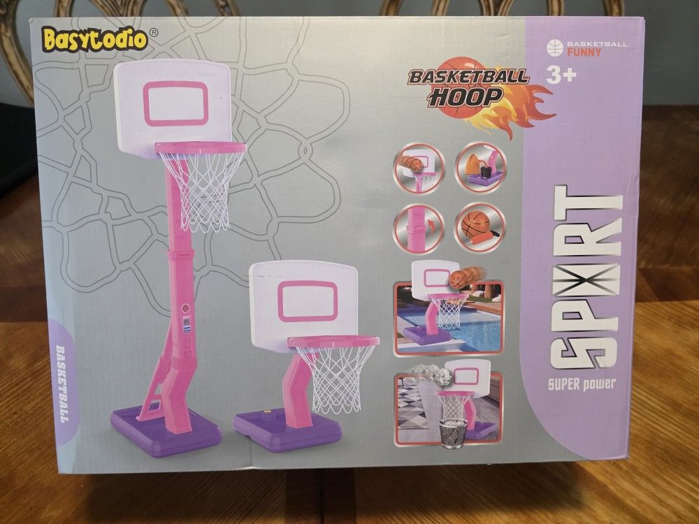 Toddler Pink Basketball Hoop
