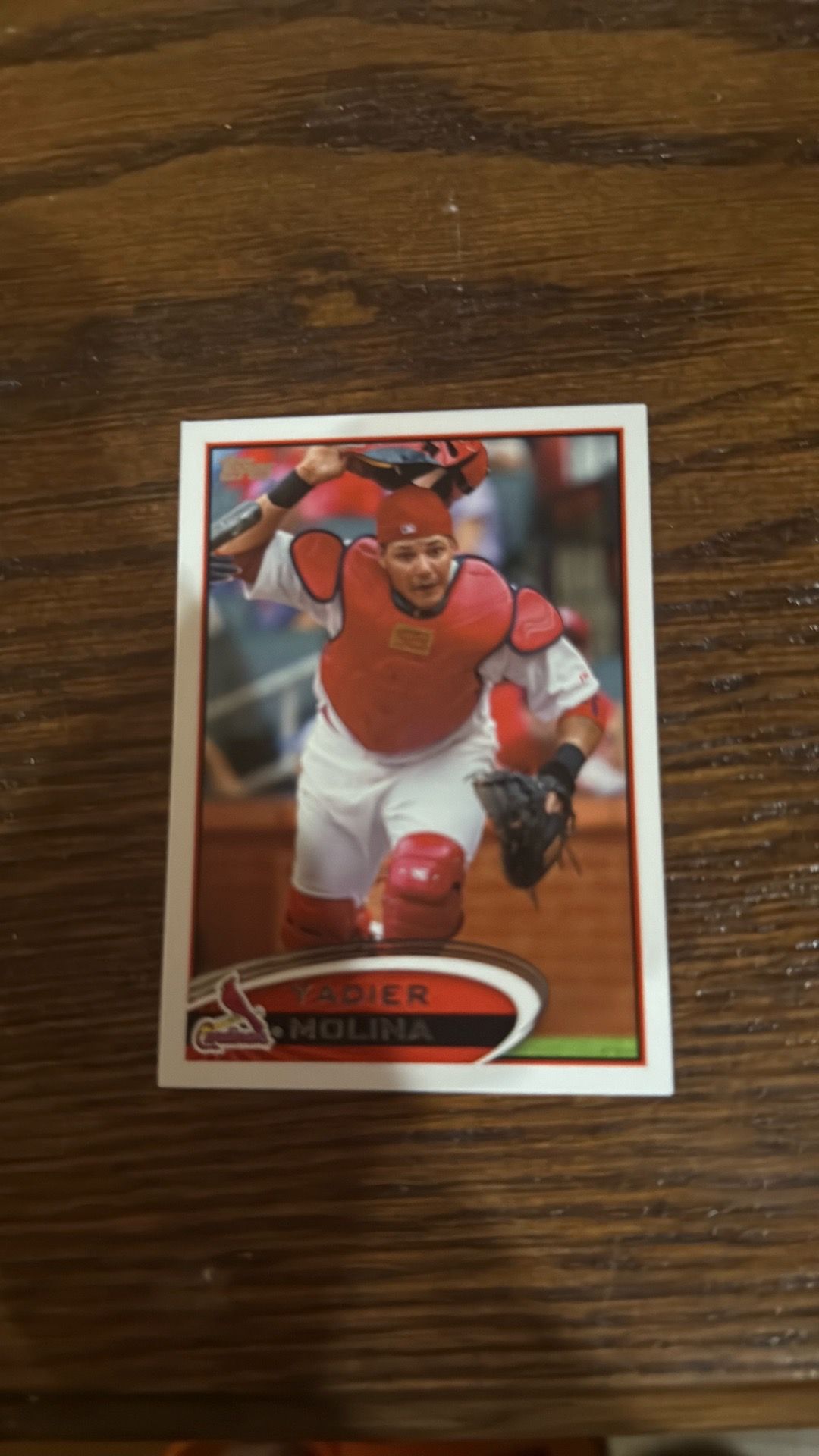 Yadier Molina St. Louis Cardinals card