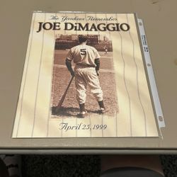 The Yankees Remember Joe DiMaggio 