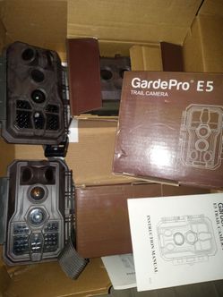 5 GardePro E5 Trail Camera Lot 1296p Night Vision Game Hunting Cameras
