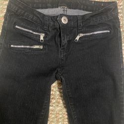 Black zippers Skinny Jean 