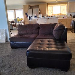 Sectionl 2 Pieces And  OTTOMAN