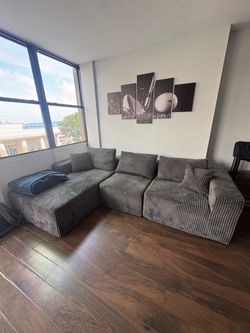 Boneless Modular L-Shaped Couch Sleeping couch sofa