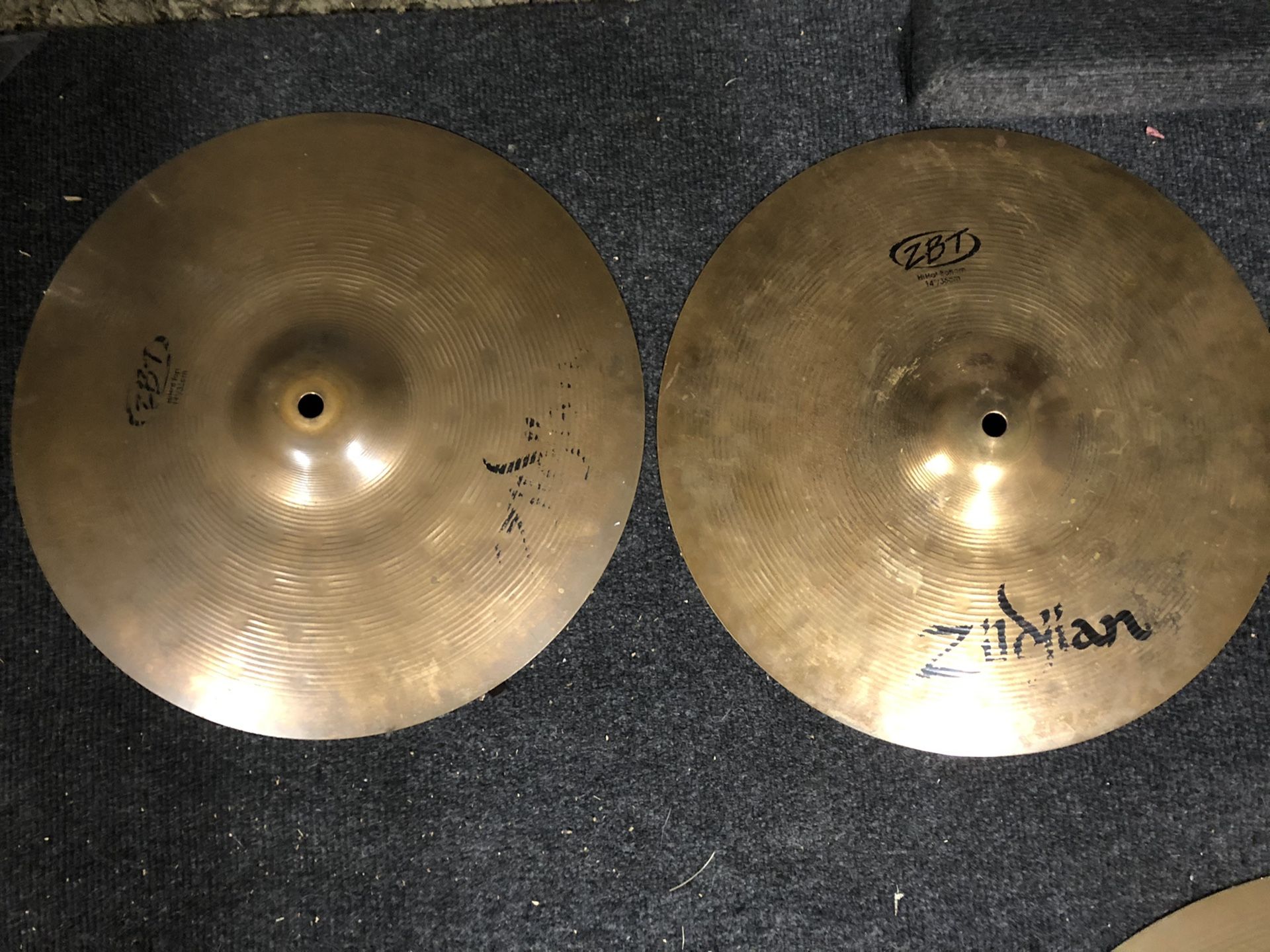 💥 Zildjian ZBT 14” Hi Hat Drum Cymbals 💥