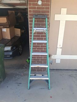 6FT Werner fiber glass ladder.