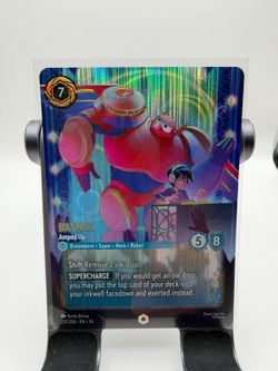 Disney Lorcana Baymax Amped Up Enchanted 237/204 Hyperia City Foil NM Pack Fresh