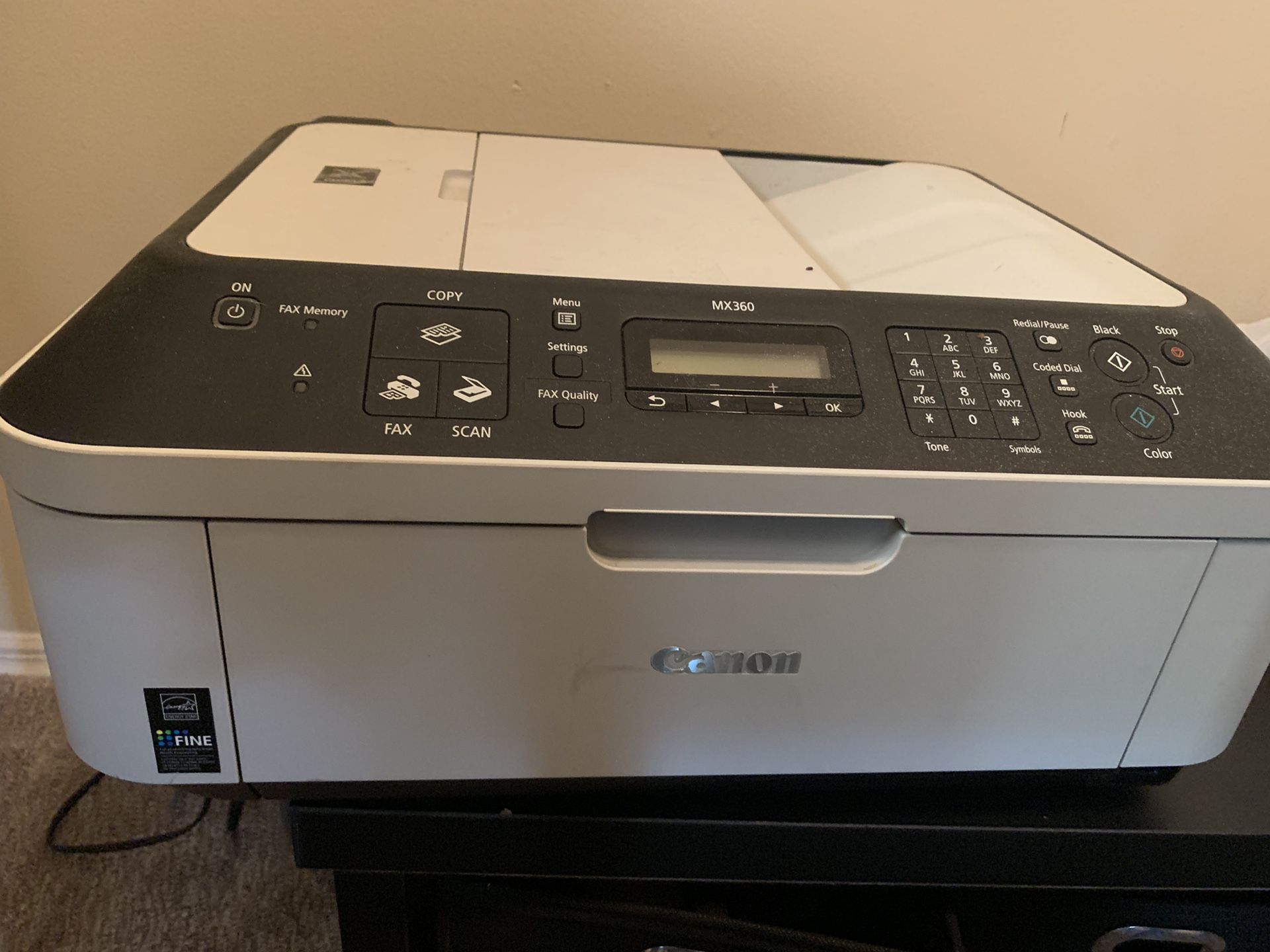 Canon mx360 printer