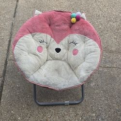 American Kids Plush Animal Saucer Chair (Fox)