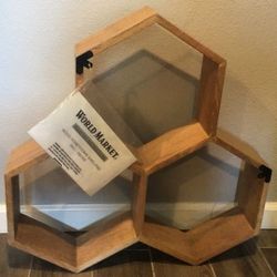 Wood Honeycomb Shelving piece