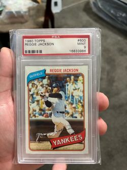 1980 topps Reggie Jackson psa 9