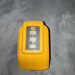 The Dewalt 12V/20V MAX USB Power Source DCB090 is a durable jobsite accessory with two small USB ports for charging electronic devices. It has a maxim