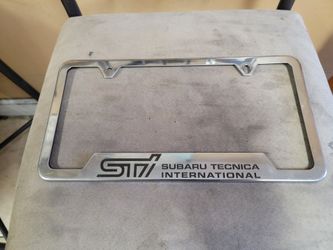 GENUINE SUBARU IMPREZA WRX STI LOGO CHROME PLATE